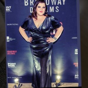 Ralph Lauren onyx wrap gown